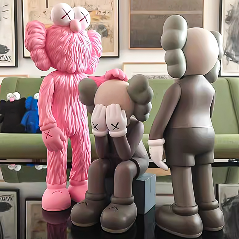70cm-250cm 4ft/5ft Life Size Kaws Statue Art Model For Home Decor