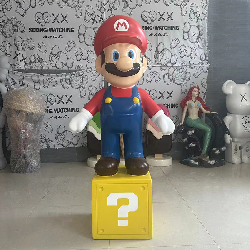 Children's Amusement Parks/Cinemas/Restaurants Super Mario Brothers Cartoon Sculpture
