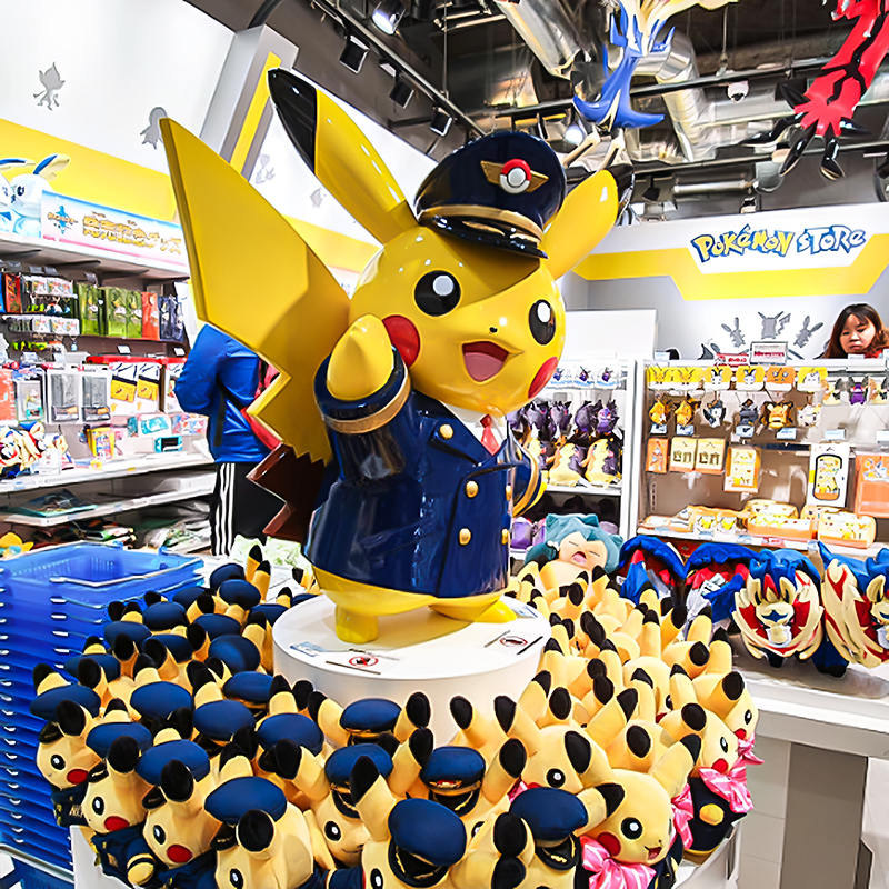 Glass Fiber/FRP Statue Pokemon Pikachu Charizard Cartoon Sculpture