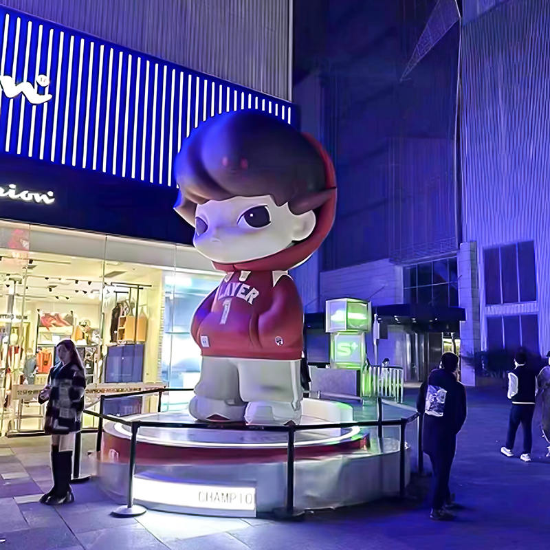 4-6M Large Outdoor Statue Store Mall Square Fiberglass Sculpture